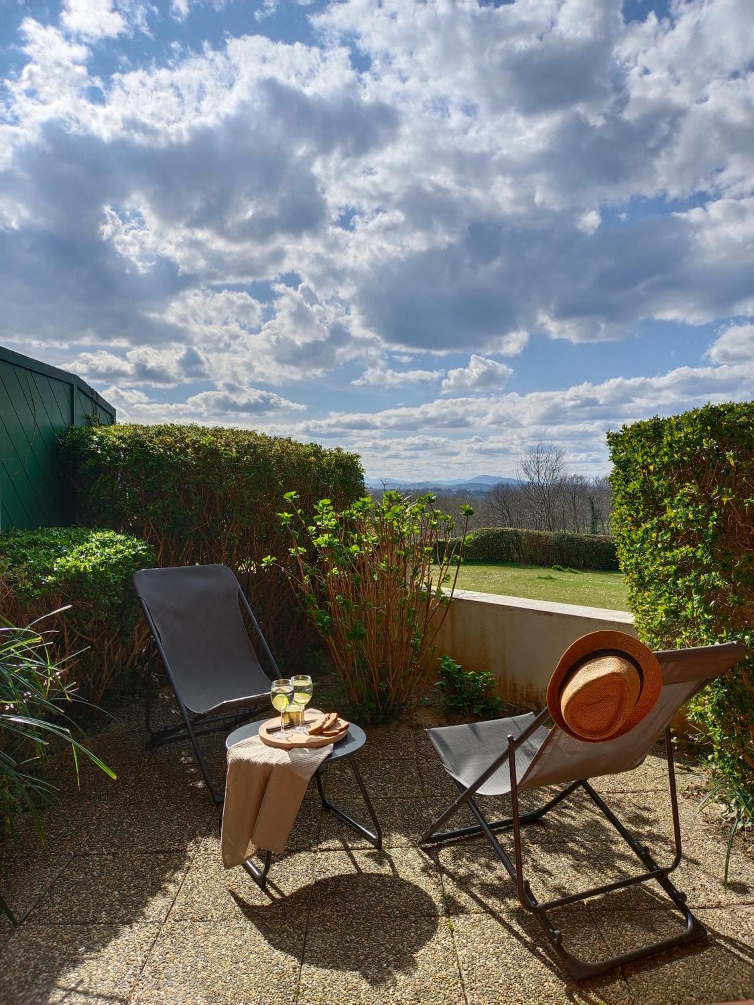 Appartamento T1 Bis Avec Piscine Vue Golf Et Montagnes Arcangues Esterno foto