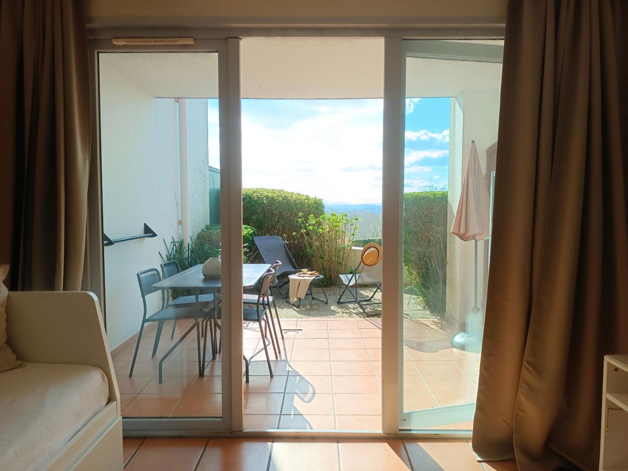 Appartamento T1 Bis Avec Piscine Vue Golf Et Montagnes Arcangues Esterno foto